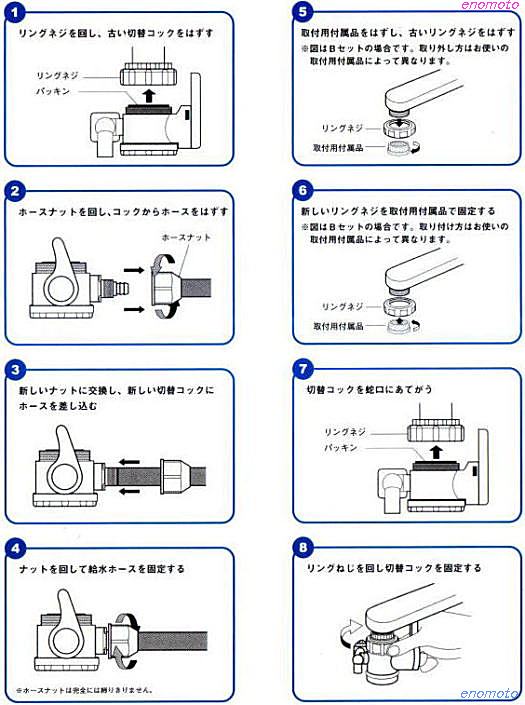 生活雑貨えのもと】カートリッジ交換方法