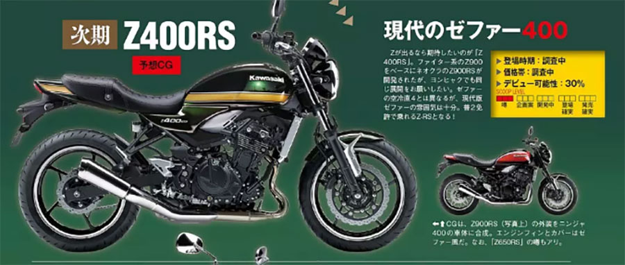 カワサキ Z400RS発売の予感・旧型との比較 | Z400LTD.net