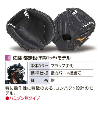 ミズノプロ・ミットオーダー（軟式）