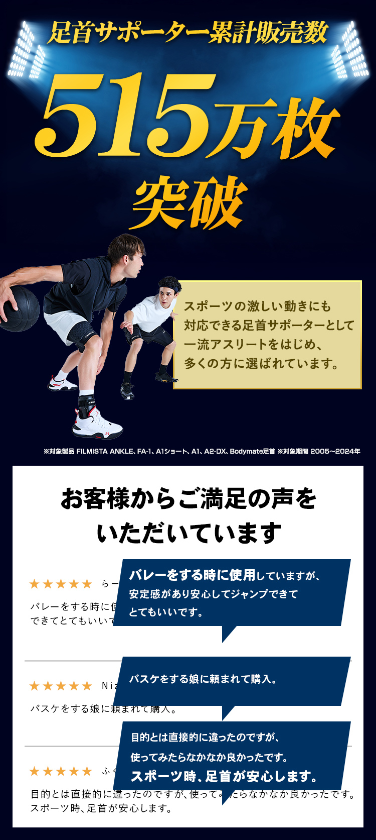 足首サポーター ザムスト A1 バスケやサッカーなどスポーツ用に
