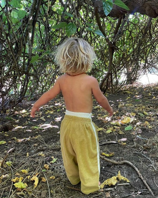 twin stripe terry pant | olive – ZIGGY ZAZA