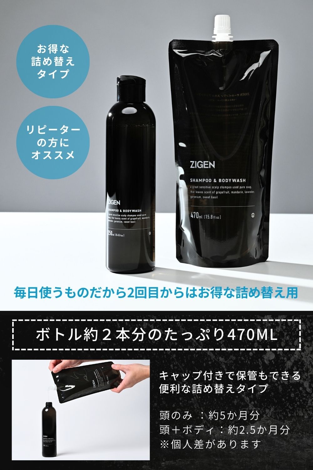 スカルプシャンプー 一覧 | ZIGEN（ジゲン）公式