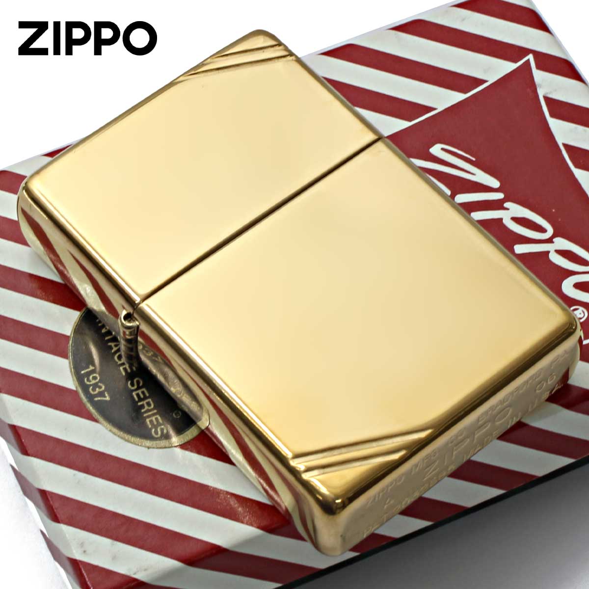 Zippo ジッポー 1937レプリカ 無地 真鍮 ブラス 鏡面 ポリッシュ