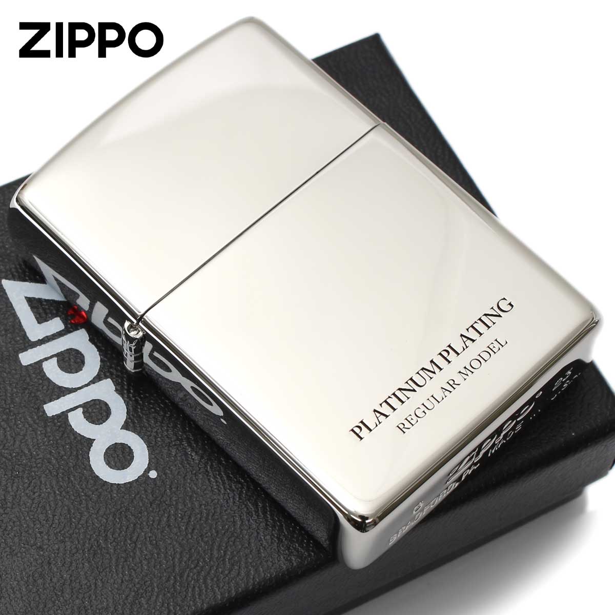 Zippo ジッポー レギュラー プラチナコーティング ポリッシュ 鏡面
