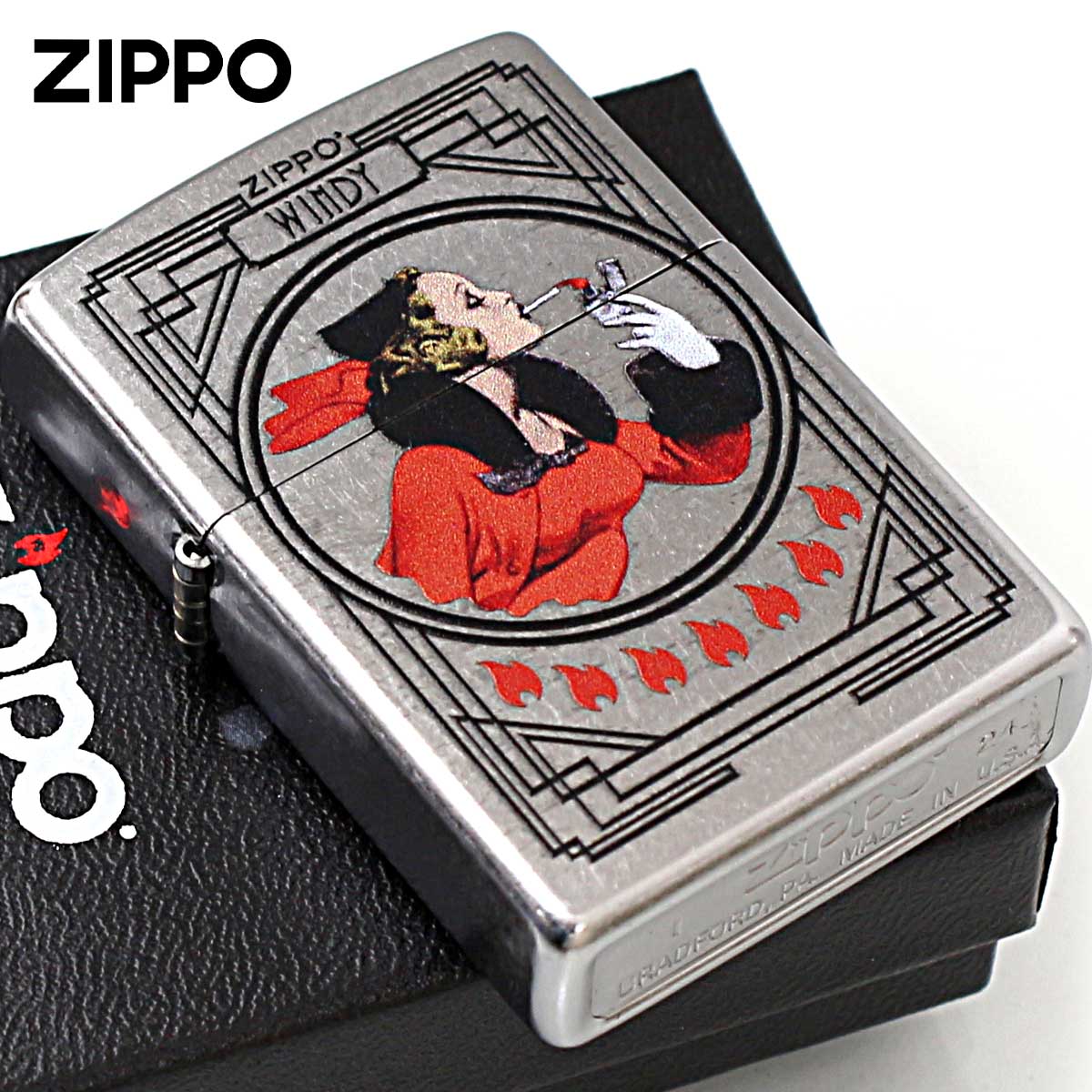 Zippo ジッポー ウインディ ガール Windy Girl アメリカ加工