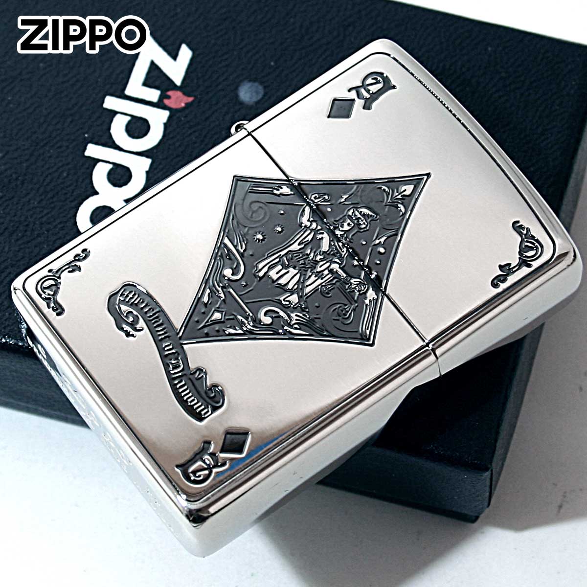 Zippo ジッポー デビル トランプ ダイヤ シルバー Devil Trump