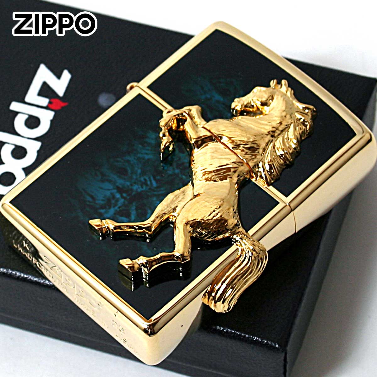 Zippo ジッポー 馬 ホース 2面連続メタル ウイニング ウィニー
