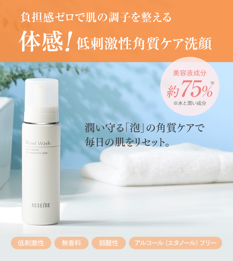 人気の泡状洗顔 リセットウォッシュ＆クレンジング初回限定特別キット