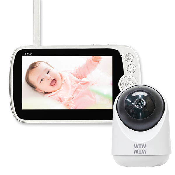 ベビーモニター 持ち運びOK 常時録画 カメラ＋モニターセット