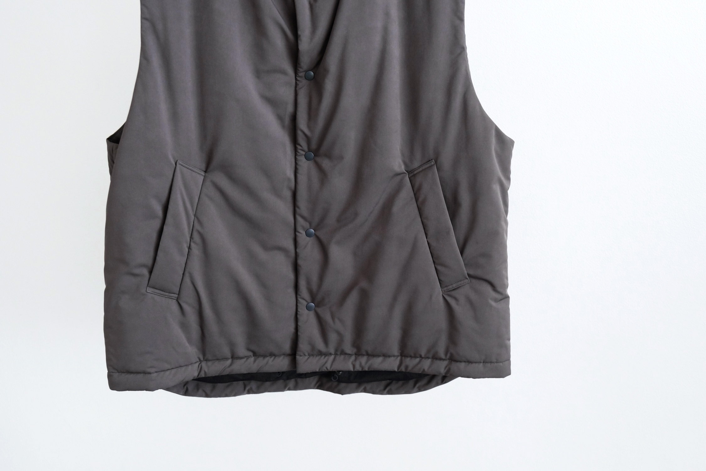 VINTAGE NYLON TWILL PADDED VEST - WUNDER