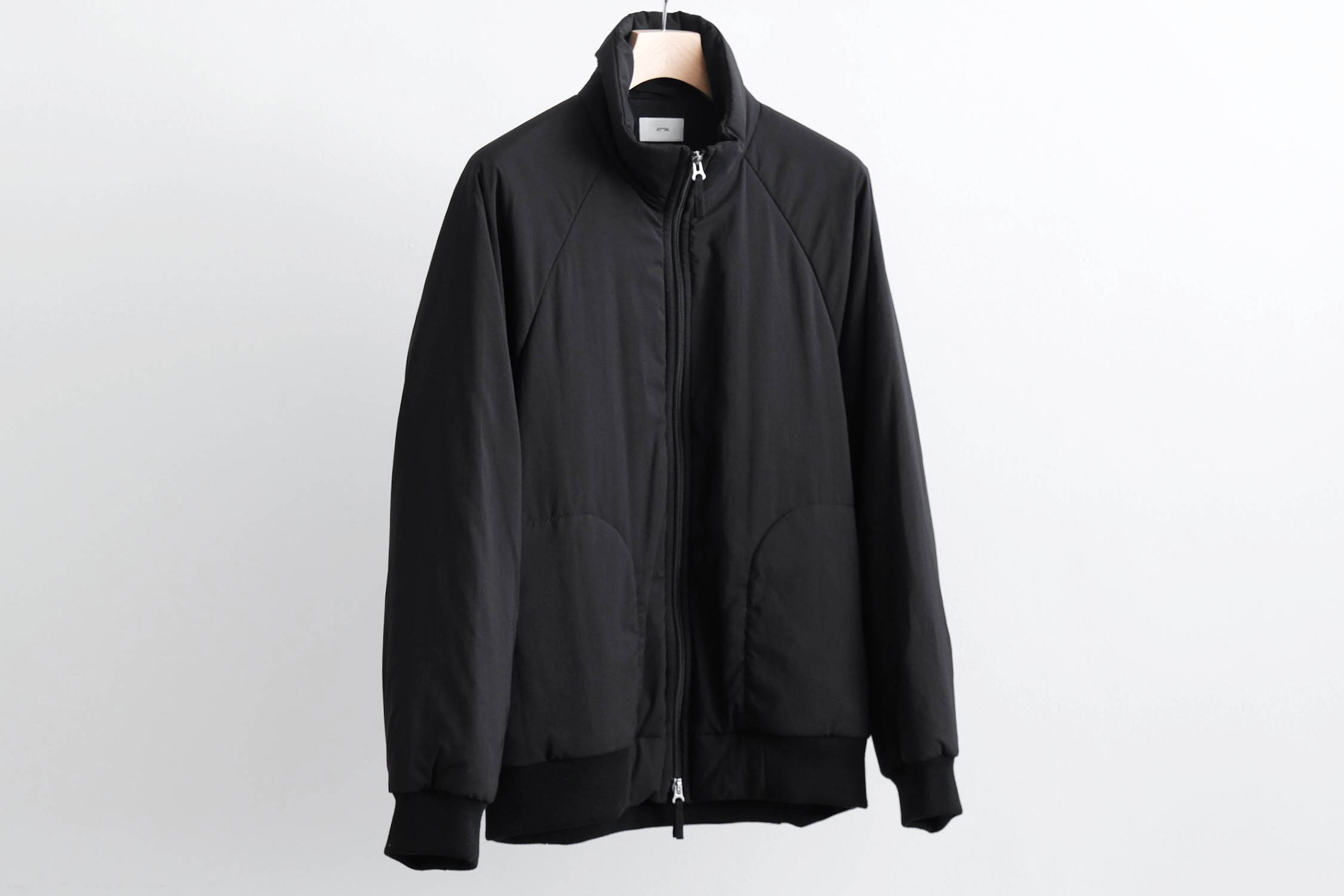 MAT AIRLY NYLON WOOL PADDED STAND JACKET - WUNDER