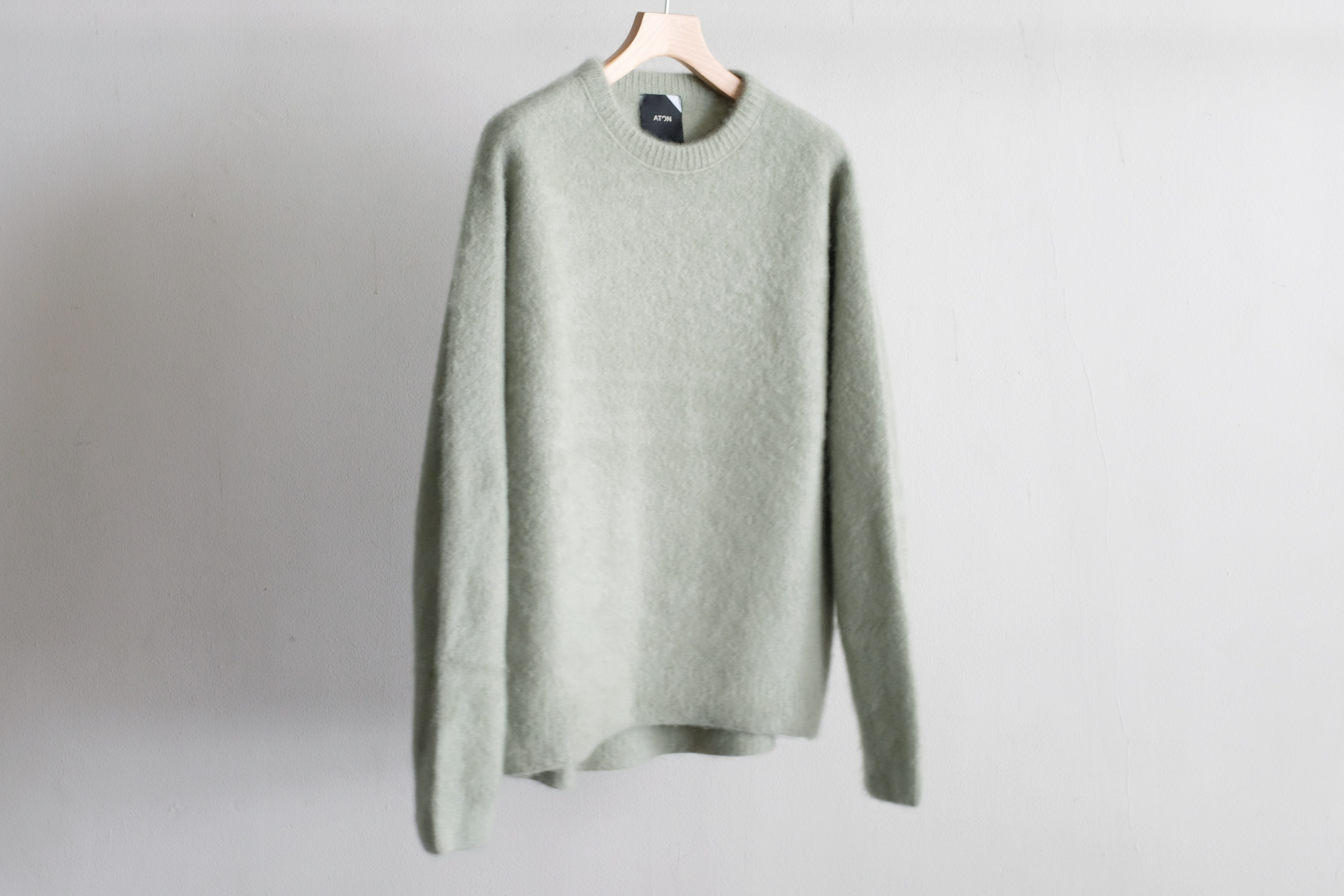 FUR CASHMERE CREWNECK SWEATER - WUNDER