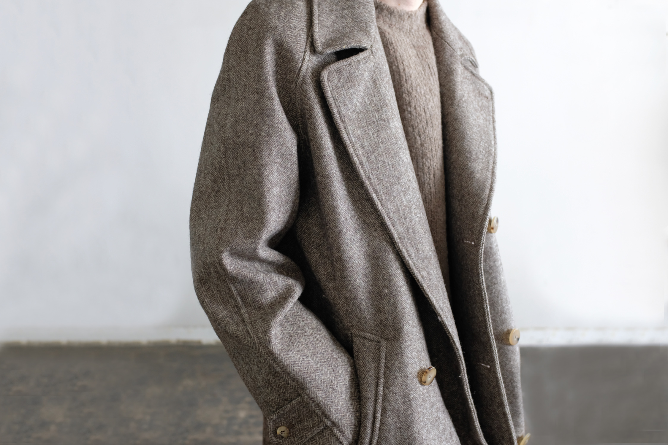 PYRENEAN WOOL GRANDAD TRENCH COAT - WUNDER