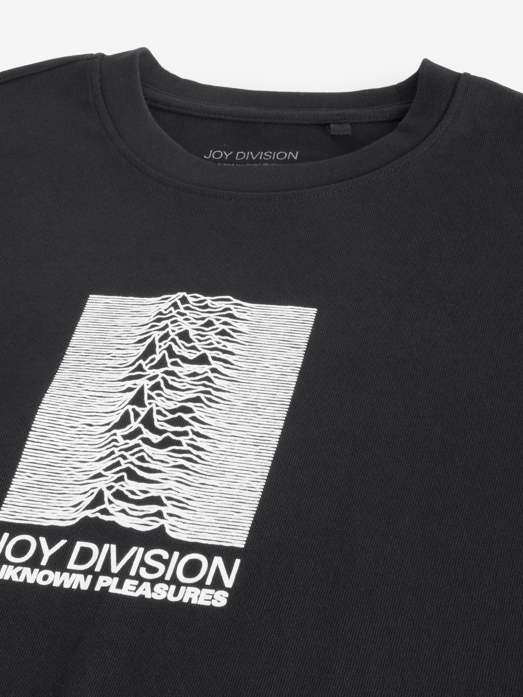 Buy Black Joy Division Relaxed Fit Band Graphic Print T-Shirt from