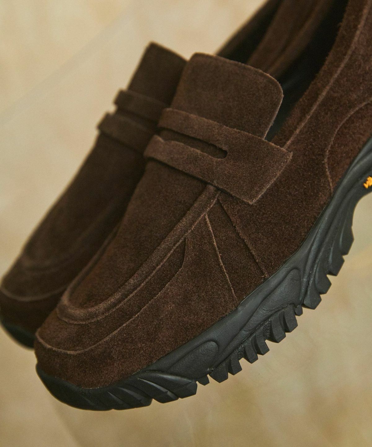 Vibram × OPENING ACT] ボリュームVIBRAMソールリアルレザースウェード