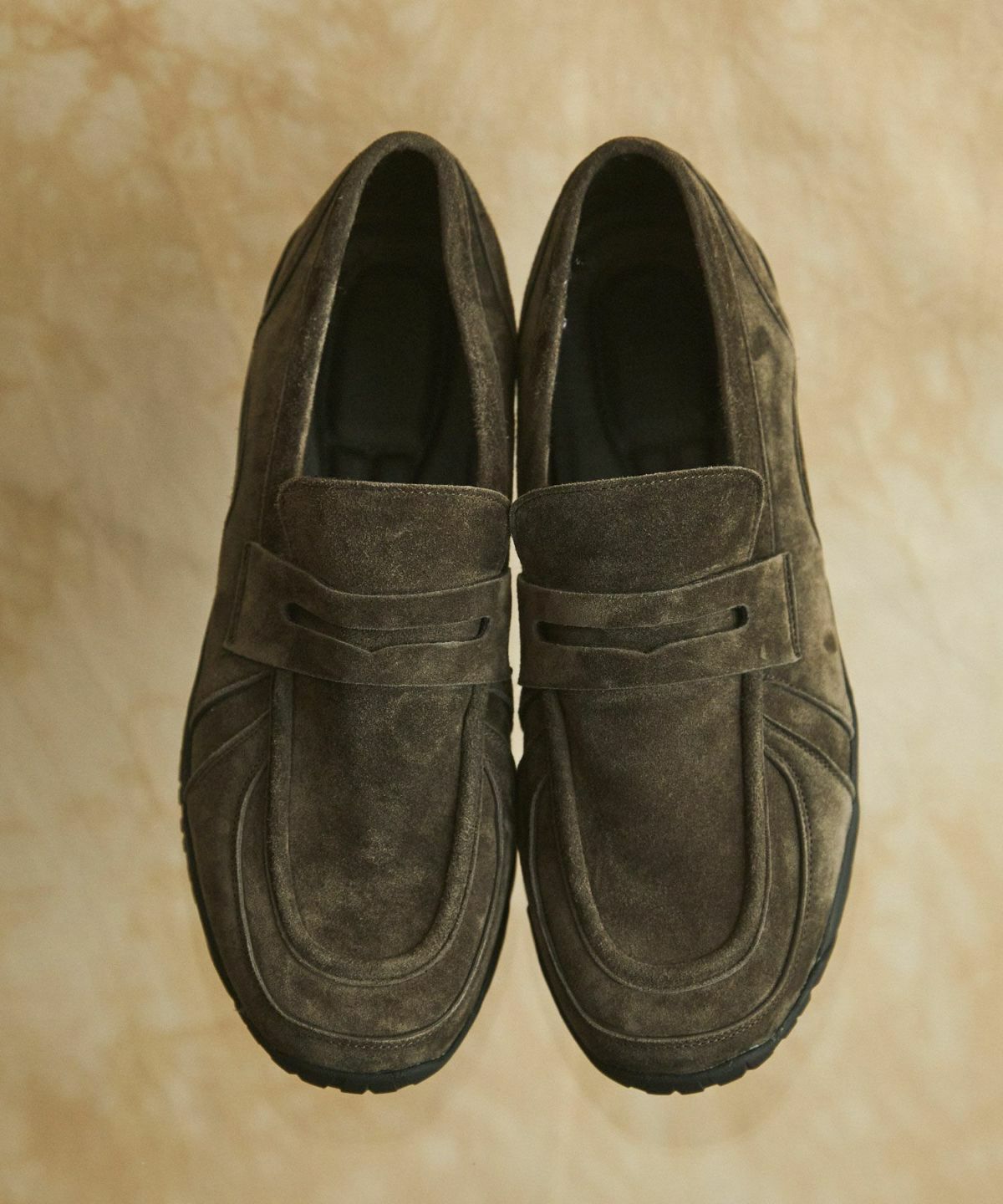 Vibram × OPENING ACT] ボリュームVIBRAMソールリアルレザースウェード