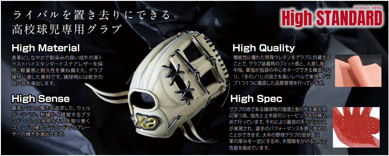 硬式トラスト［フィックスバックライン］（サイズ28.5cm）一般内野手用