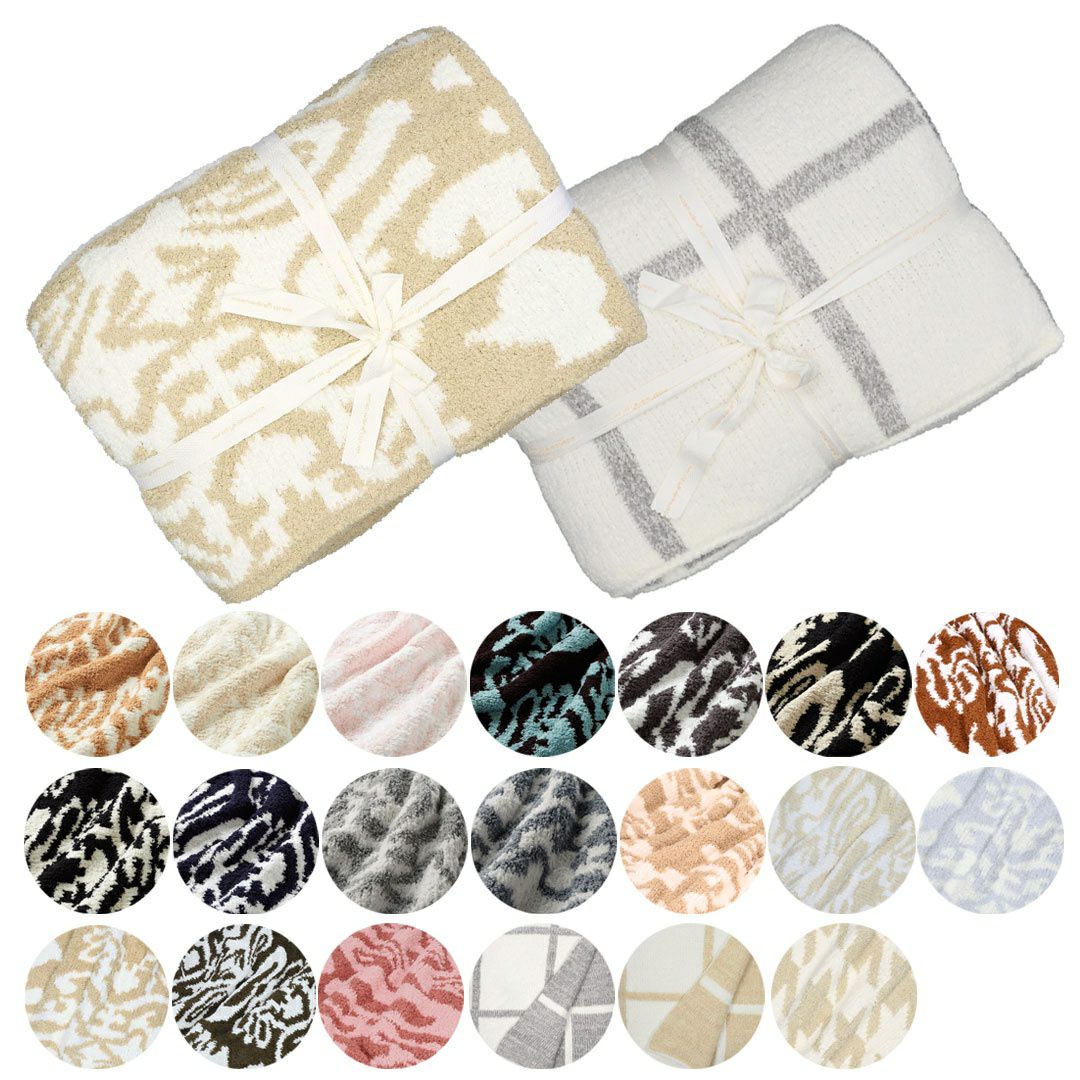 カシウェア/カシウエア KASHWERE ハーフブランケット ダマスク柄