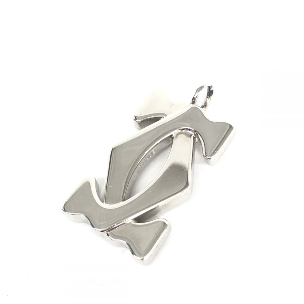 カルティエ/ペンダントトップ/2Cロゴ/チャーム/キーホルダー/シルバー