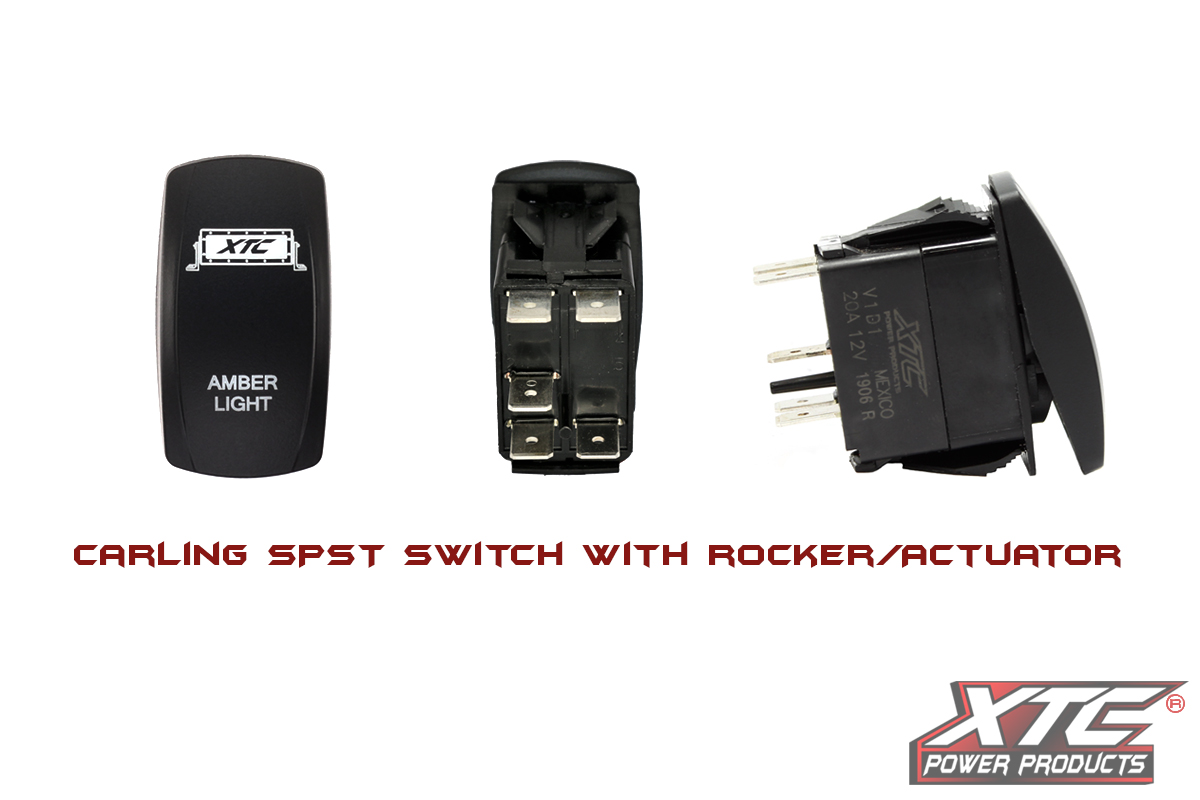 Amber Light Bar Rocker Switch - XTC Power Products