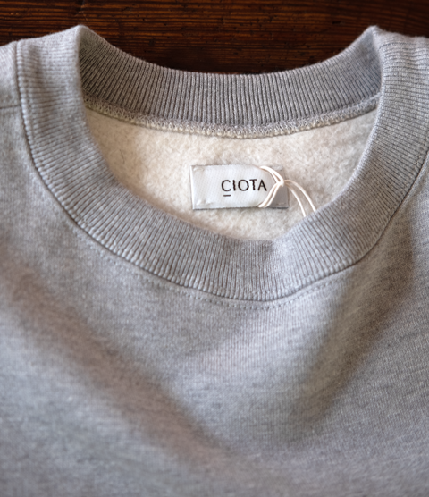 CIOTA スビンコットン 吊り裏毛 スウェットシャツ | 大阪心斎橋の