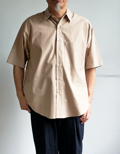 AURALEE Washed Finx Twill Big Half Sleeved Shirt | 大阪心斎橋の