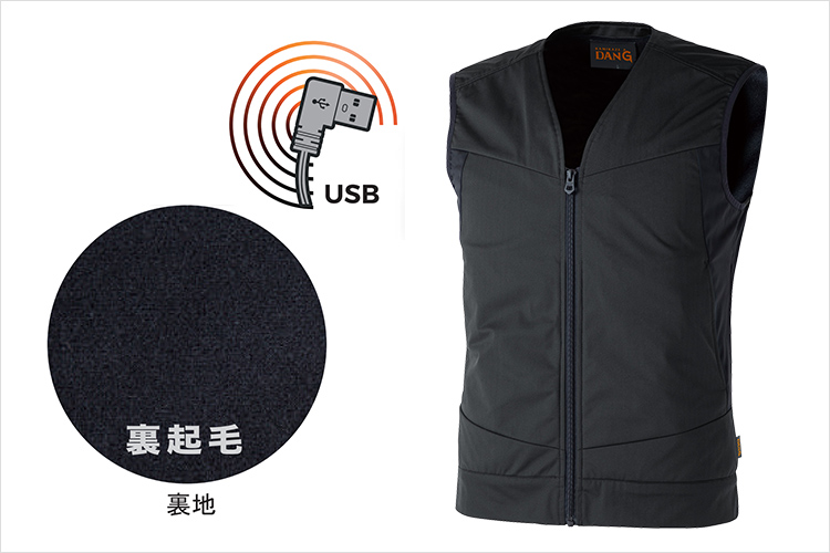 神風暖'G ヒートベストバッテリー付セットKDGDV｜山真製鋸株式会社（Y