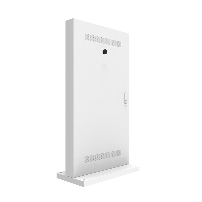 32インチ自立スタンド横型ファン冷却型タッチパネル屋外用デジタル