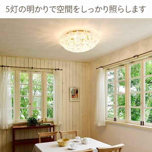 販売終了】ブーケシーリングライト シャンデリア 5灯 GEM-6895 キシマ