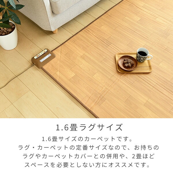 販売終了】フローリング調ホットカーペット 1.6畳 YZC-169FL 山善