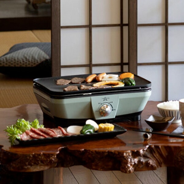 グラファイト ミニグリラー 卓上 0.2秒発熱 減煙 CAG-MG7A(G) アラジン