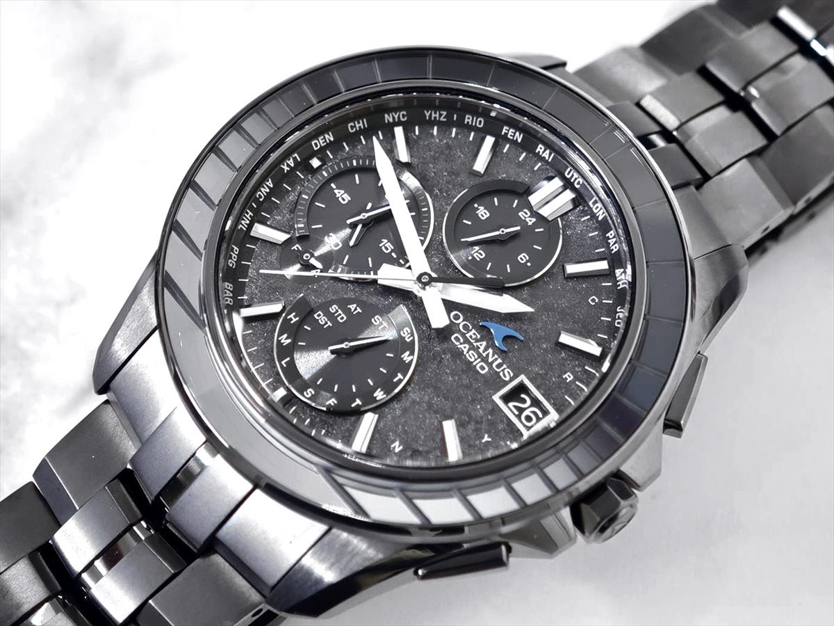 カシオ オシアナス Manta OCW-S7000CN-1AJF 江戸切子サファイアベゼル