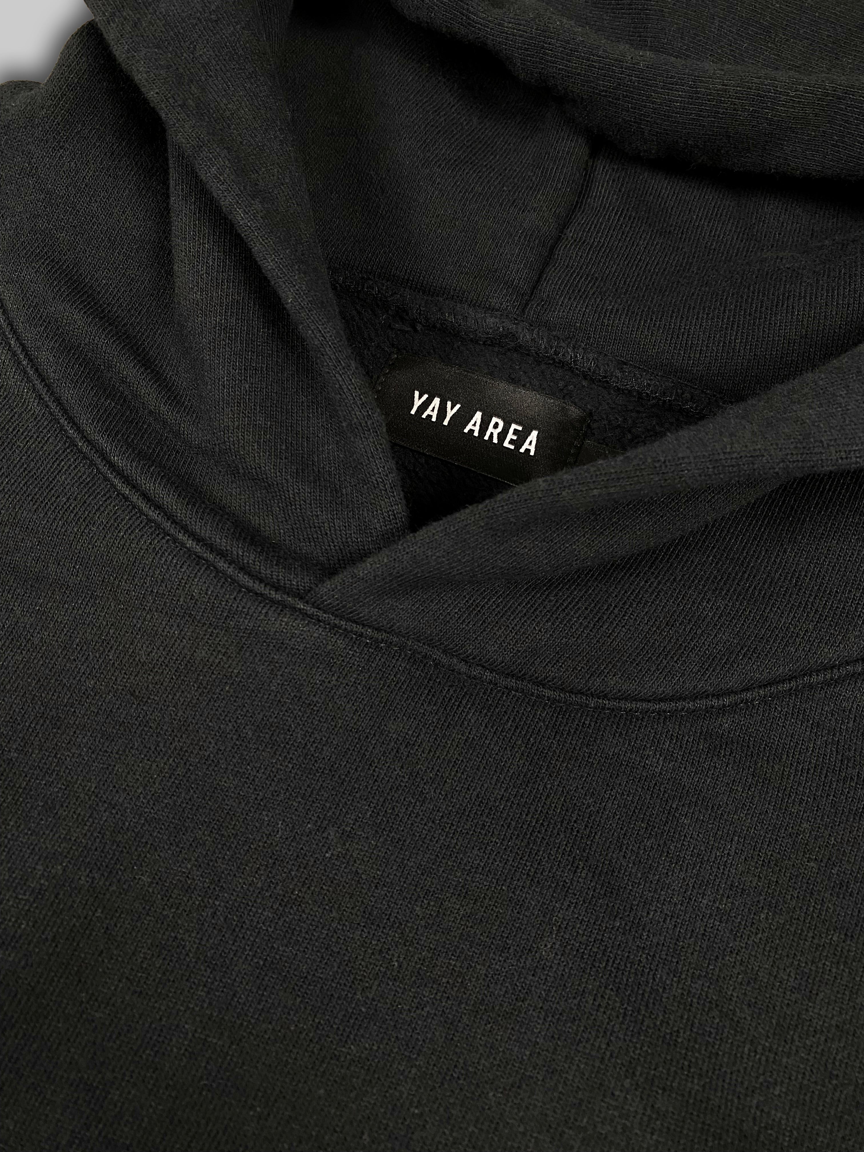 CORE HOODIE NO DRAWSTRING BLACK – Yay Area