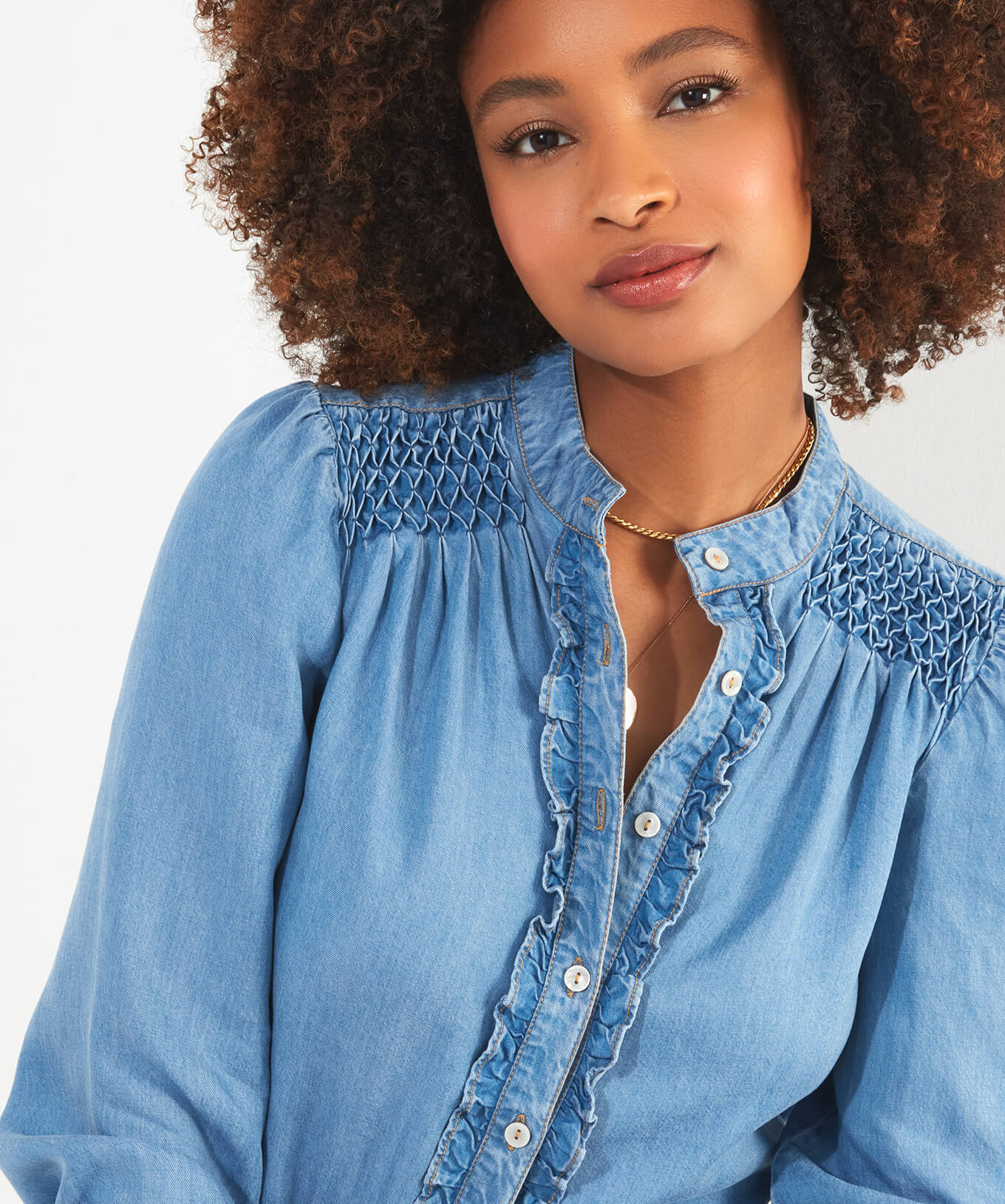 Dixie Denim Blouse (Blue) - Joe Browns – Yella Brick Road