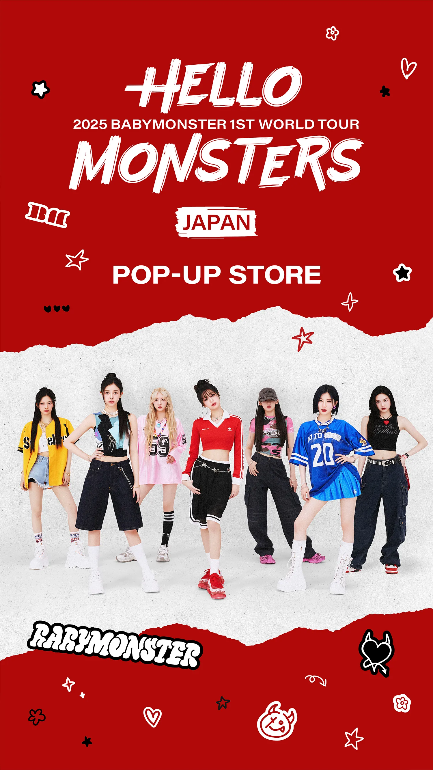 BABYMONSTER １周年アニバーサリーポップアップトレカ14枚セット 2025 BABYMONSTER 1st WORLD TOUR＜HELLO MONSTERS＞ IN JAPANPOP-UP
