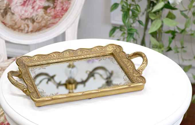 ロイヤルミラートレー ゴールド｜おしゃれインテリア通販 Y-KAGU【輸入