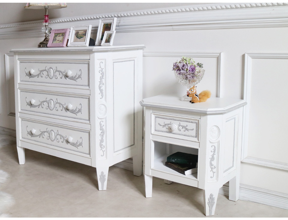 パールシリーズ ナイトテーブル｜カントリーコーナーの通販ショップ Y