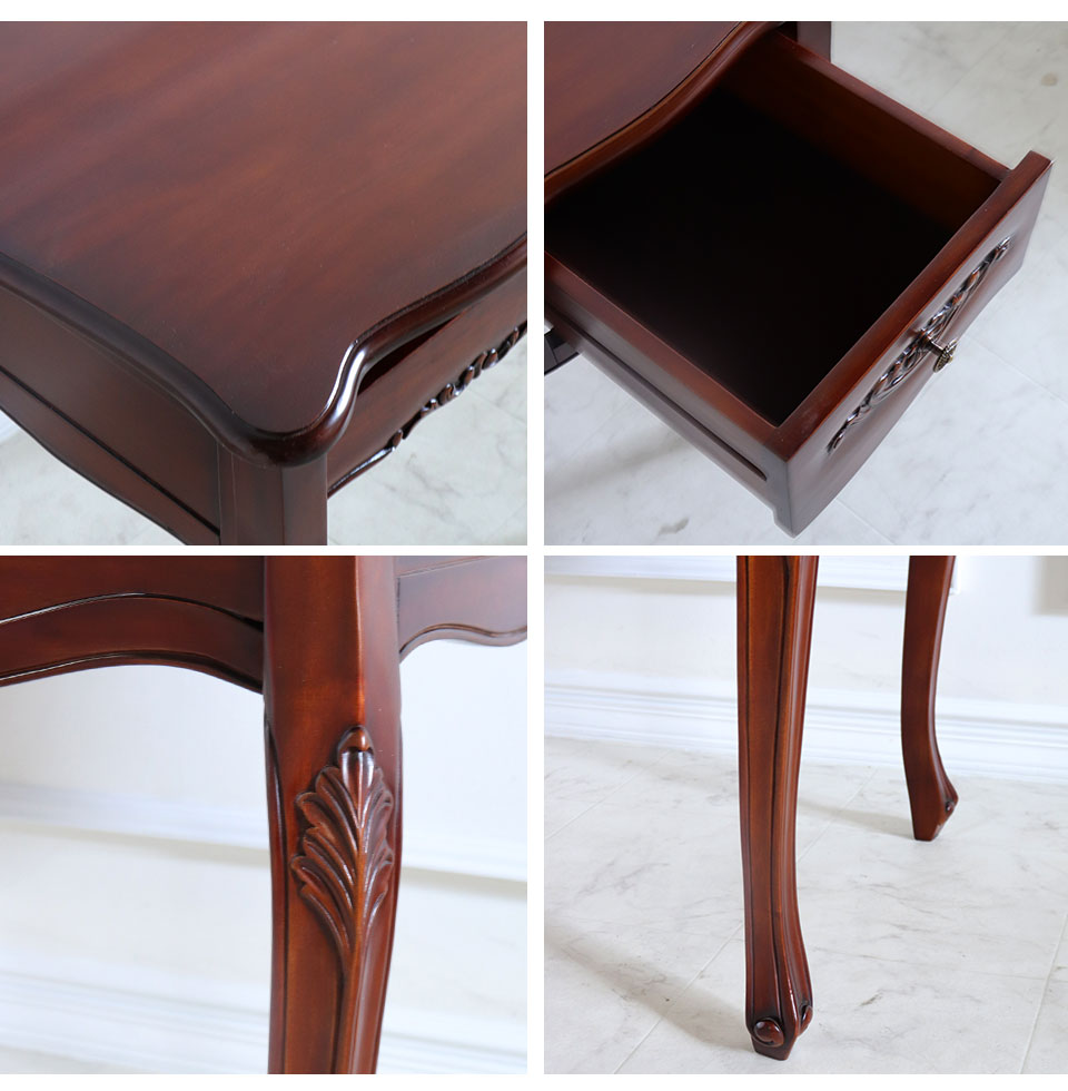 デスク 幅90cm｜ヨーロピアンクラシックアンティーク｜おしゃれ