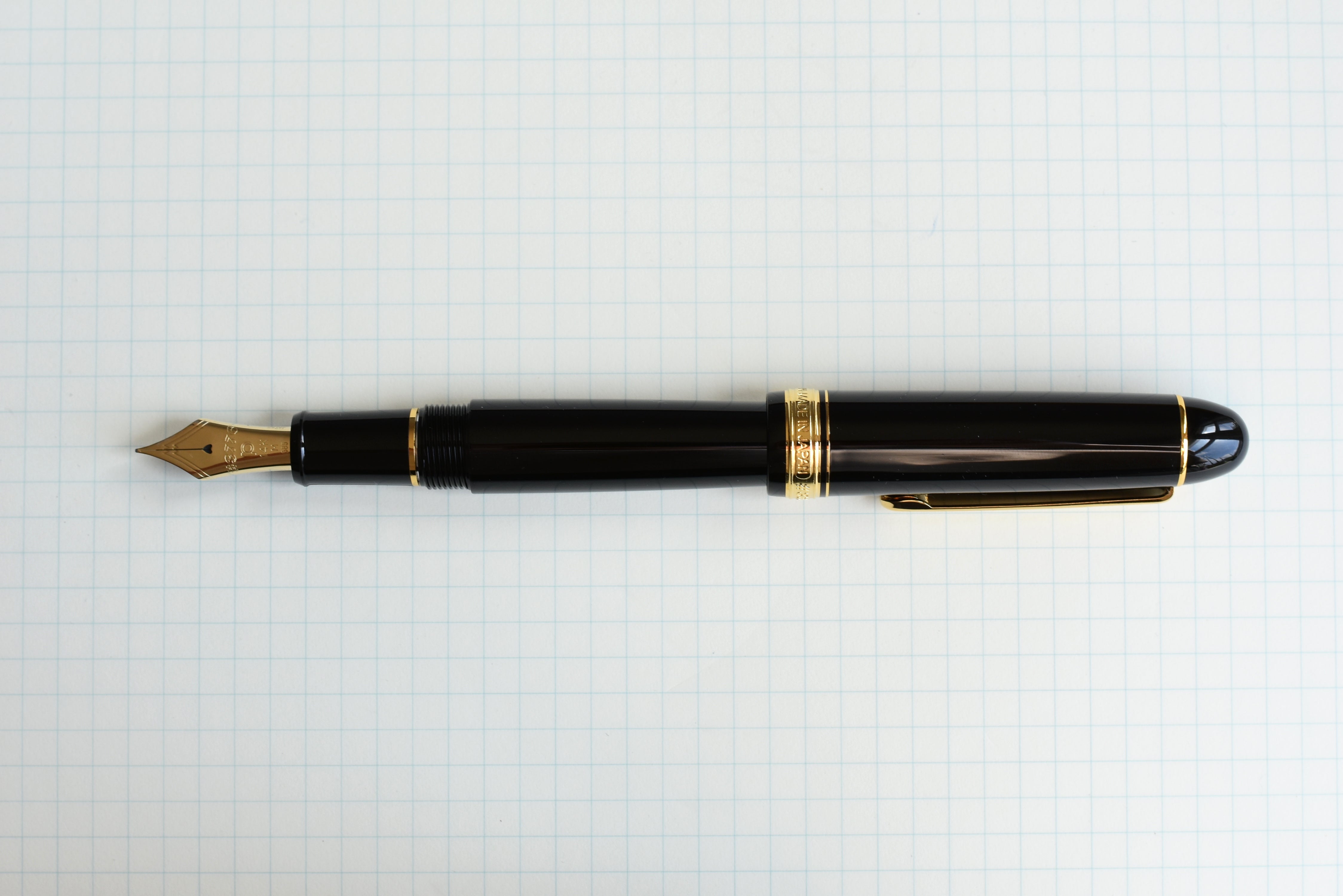 Platinum Century 3776 - Black - Gold Trim – Yoseka Stationery