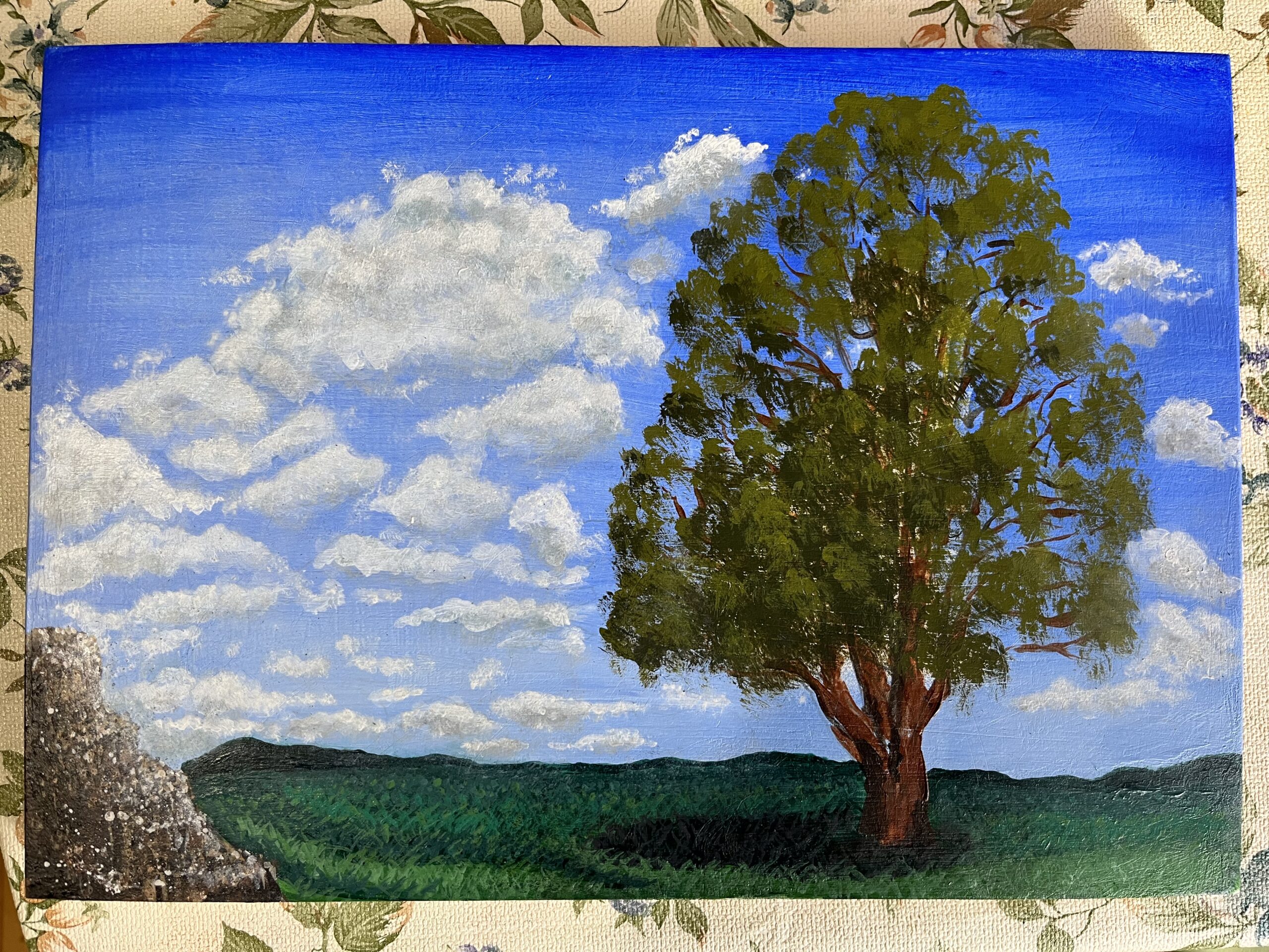 アクリル絵の具で描く風景画』ベース塗り編 初心者の方にもわかり