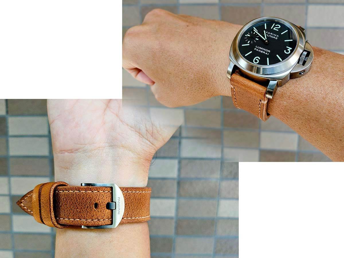 ホーウィン社のレザーを使用した 腕時計ベルト | Yoshiki-WatchBox