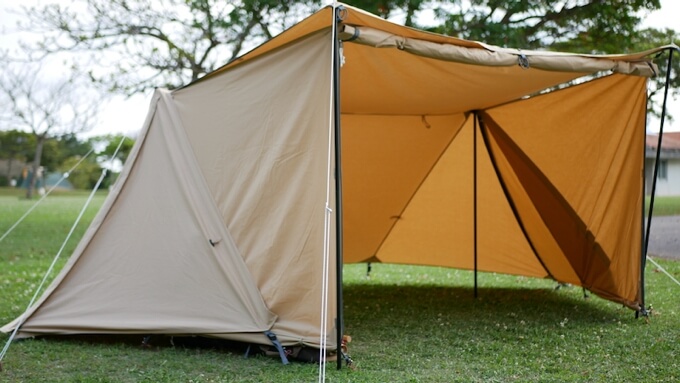 ソロベースEX用 フロントウォール｜バンドックのパップテント専用前幕