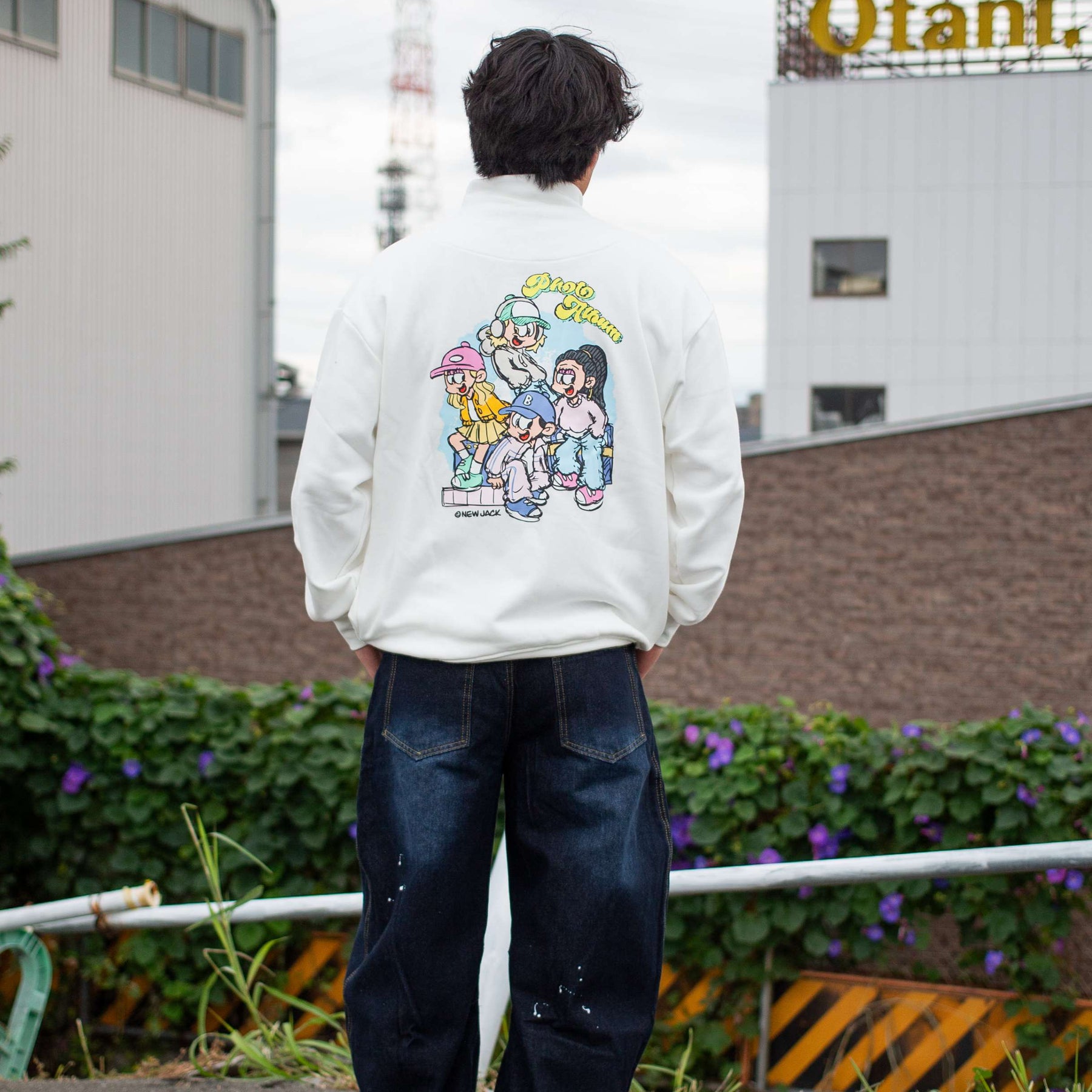 NEW JACK 4人組ハーフZIPトレーナー（NJ251-2856）