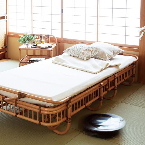 ベッド（シングル） B-1200-S-WN ｜ 籐家具・ラタン家具の製造・販売