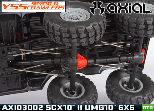 Axial SCX10-II UMG10 6輪駆動 1/10 スケール トラック RTR！[AXI03002