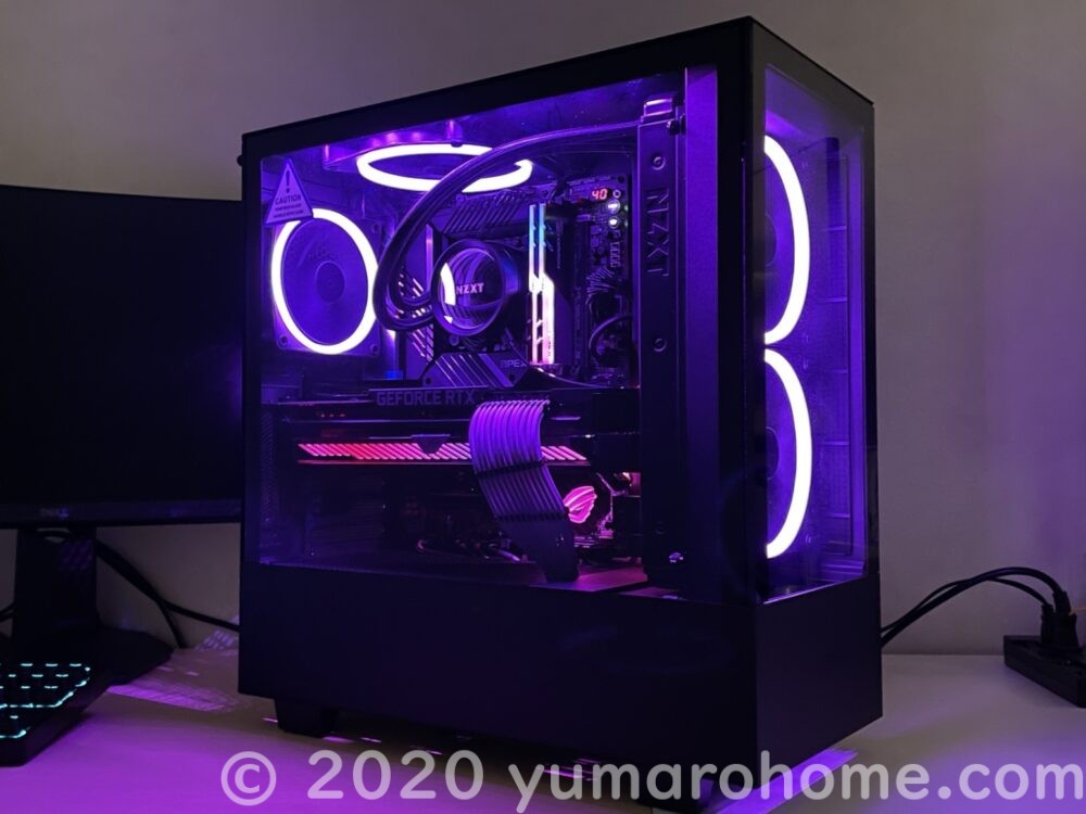自作PC】付属品豊富でコスパが高い「NZXT H510 Elite」でNZXT統一で