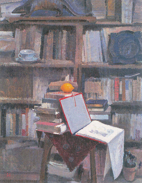 小館善四郎(太宰治の義理の兄) 檸檬油絵 小館善四郎(太宰治の義理の兄