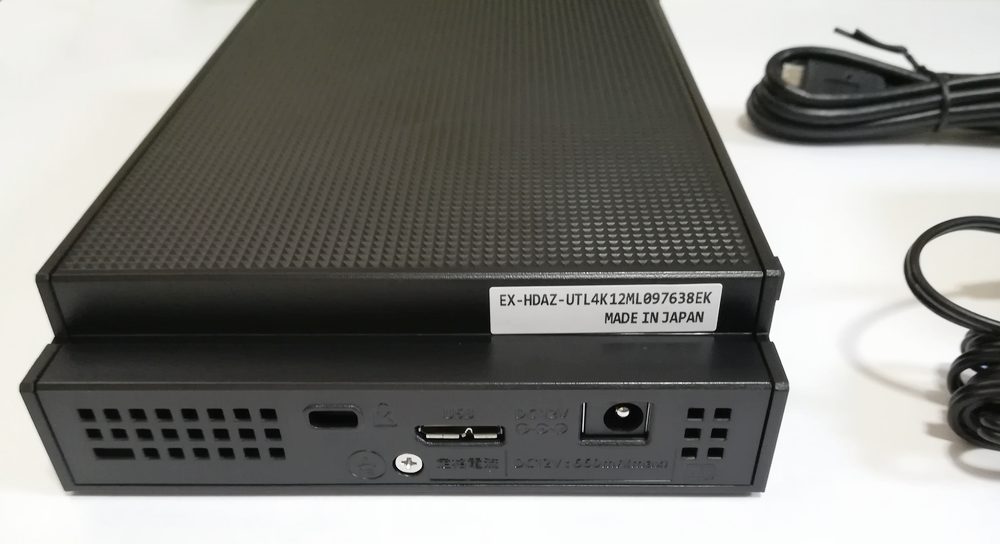 I-O DATA】外付けHDD「EX-HDAZ-UTL4K」を購入しました【レビュー