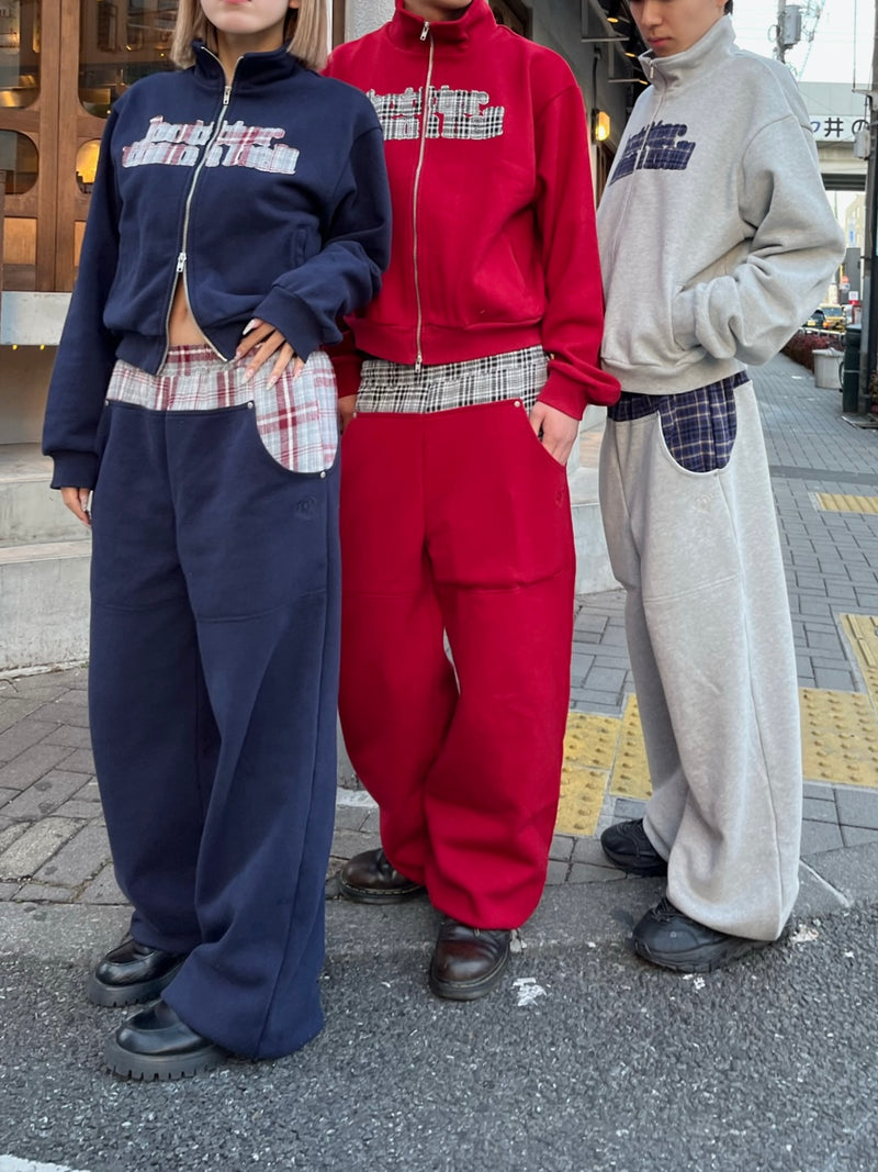 Check pattern sweat pants – YZ