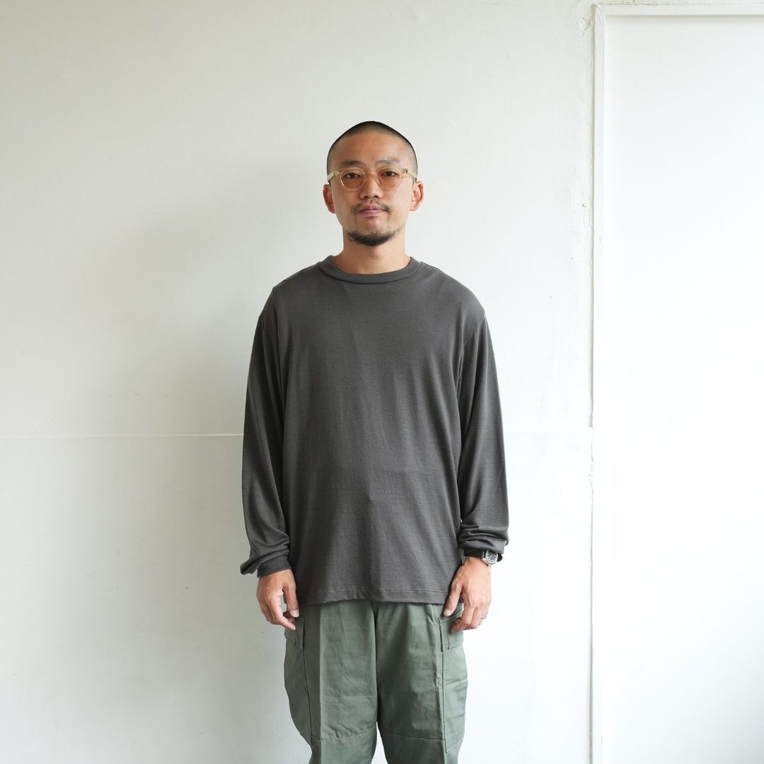LIFiLL（リフィル） WOOLISH® LONGSLEEVE TEE - ZABOU